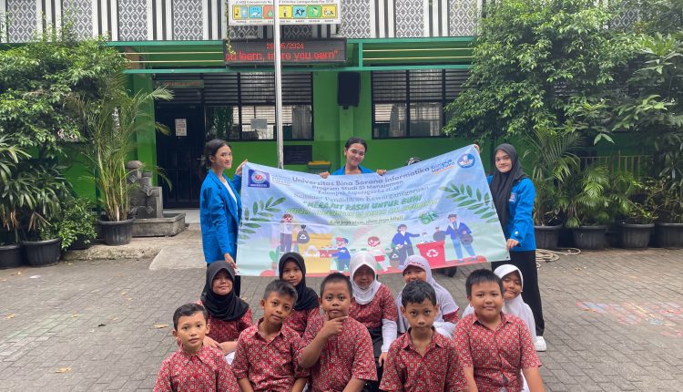Mahasiswa Manajemen Universitas BSI Gelar Edukasi Lingkungan di SD Negeri Larangan 01