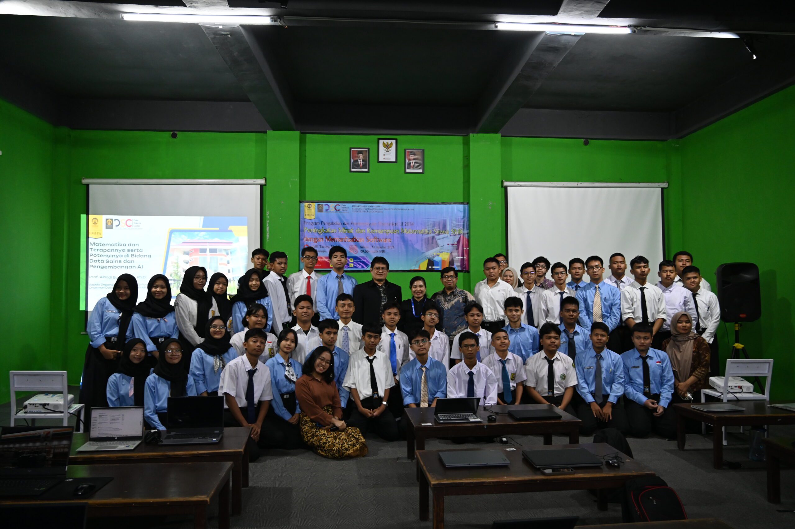 LST DSC, Dosen, dan Mahasiswa Matematika FMIPA UI Gelar PPM UI 2024