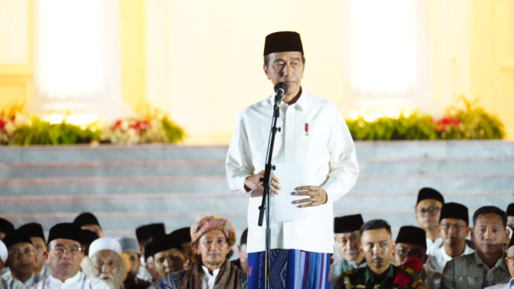 Presiden Jokowi Mengajak Bangsa Bersatu daalam Doa dan Zikir Bersama