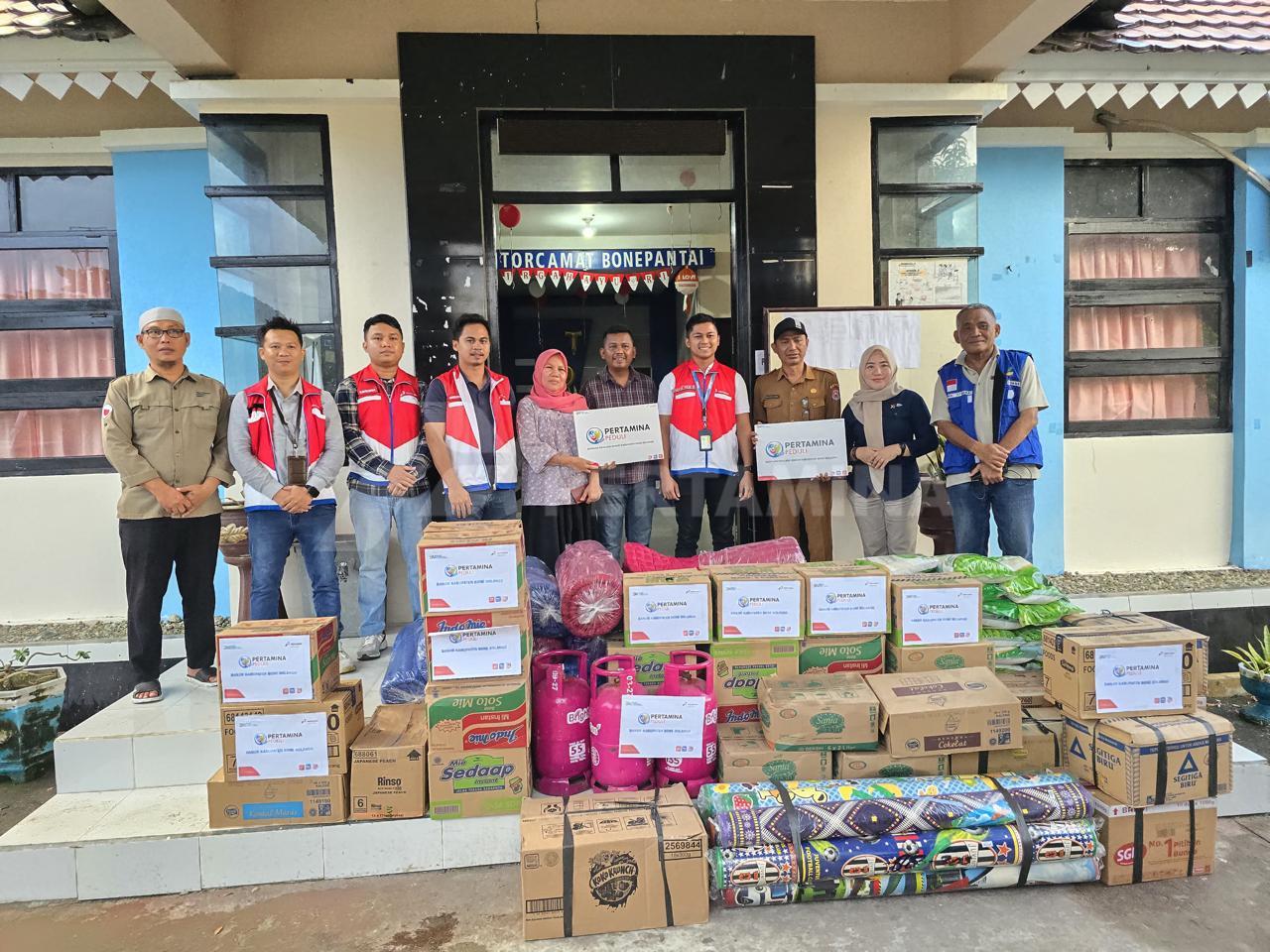 Pertamina Patra Niaga Bantu Warga Terdampak Banjir Bone Bolango