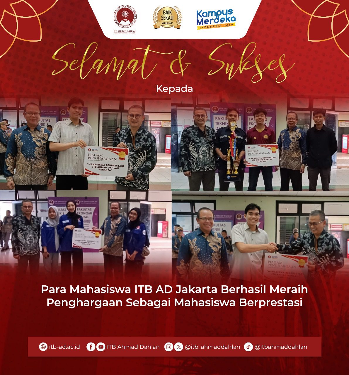 Mahasiswa ITB AD Jakarta Raih Prestasi Gemilang di Berbagai Ajang Kompetisi