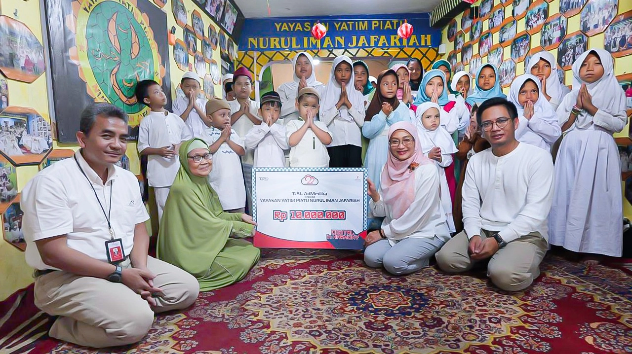 AdMedika Gelar Aksi Sosial di Yayasan Yatim Piatu Nurul Jafariah, Jakarta Pusat