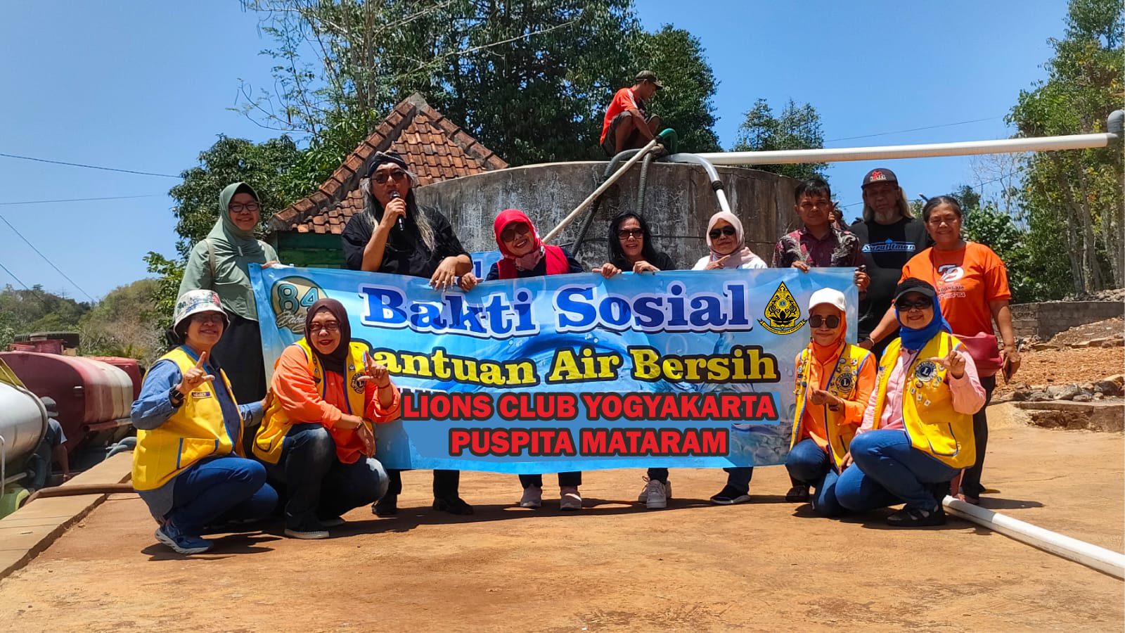 LCYPM Salurkan 20 Tangki Air Bersih untuk Warga Mrico, Gunung Kidul