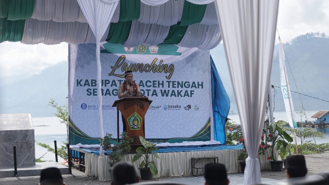 sebagai Kota Wakaf di Tepi Danau LUt Tawar Oleh Kemenag