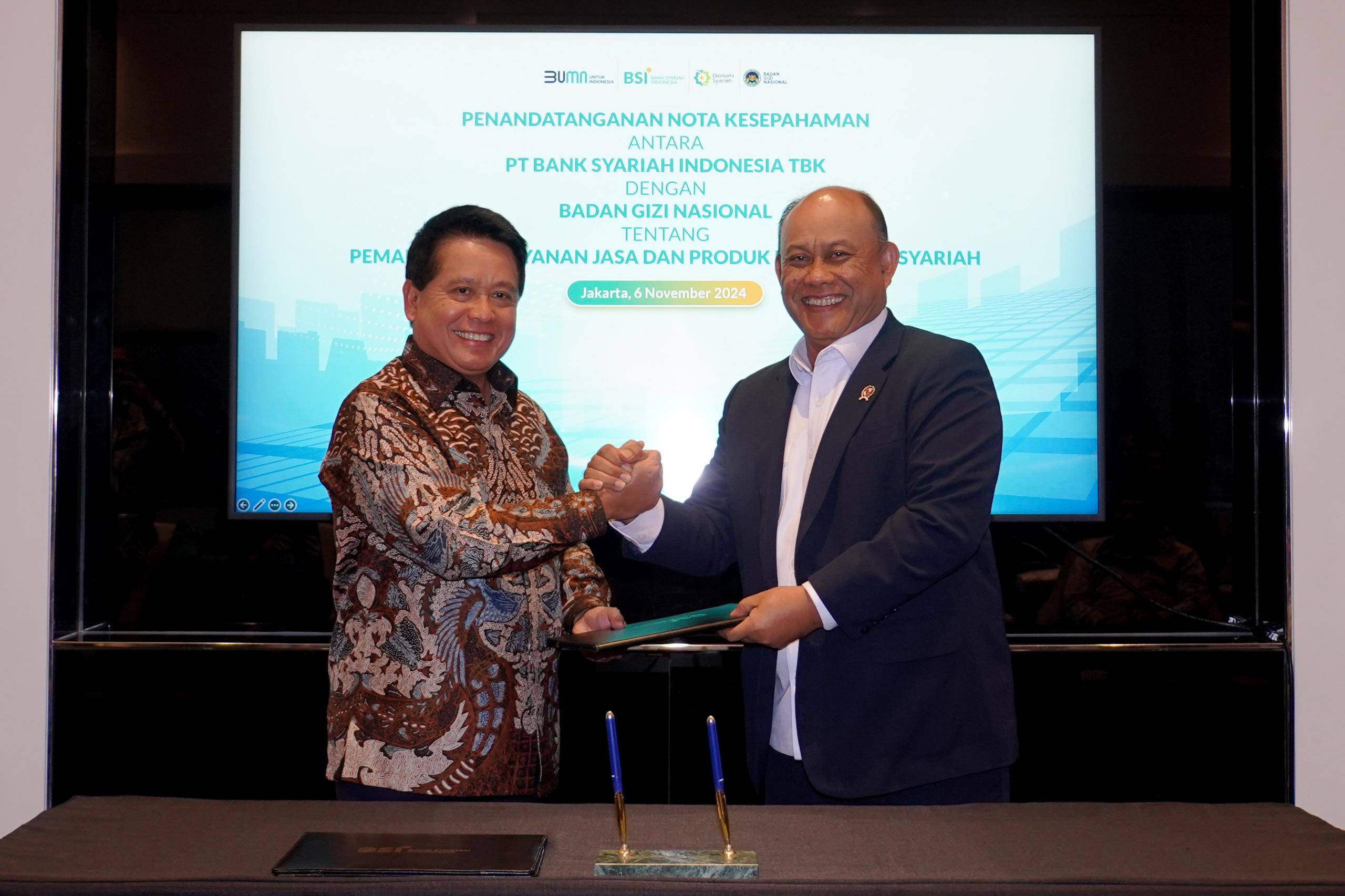 BSI Perkuat Dukungan Program Gizi Nasional Bersama BGN