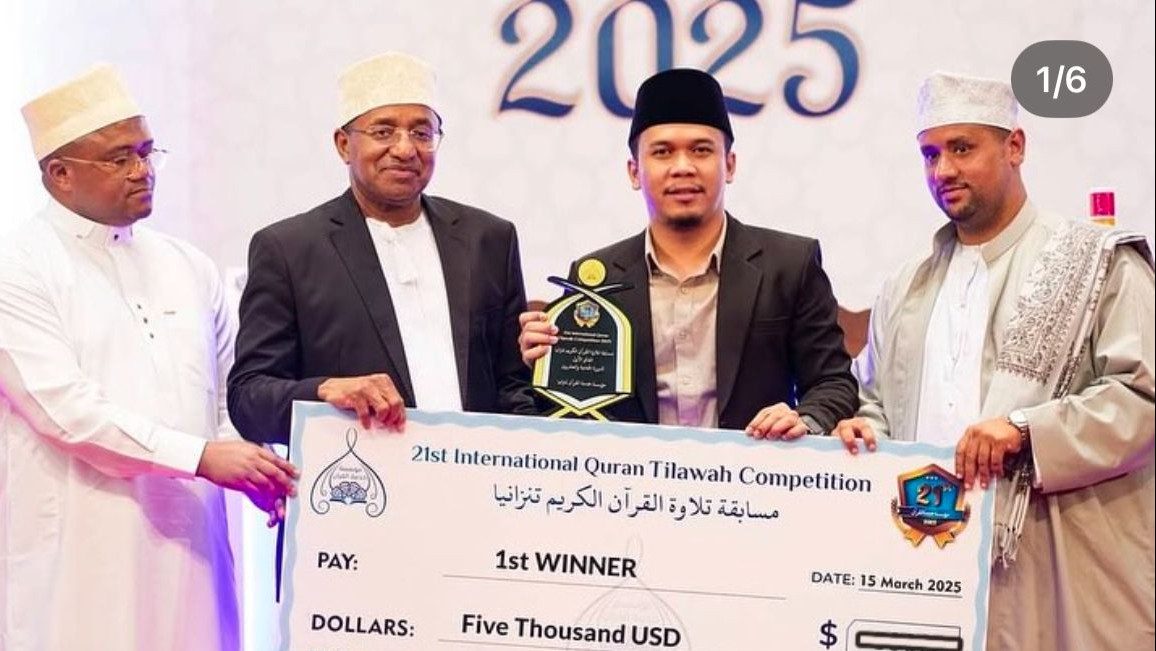 Ahmad Khairi Novandra Raih Juara di Kompetisi Al-Qur'an Internasional Tanzania