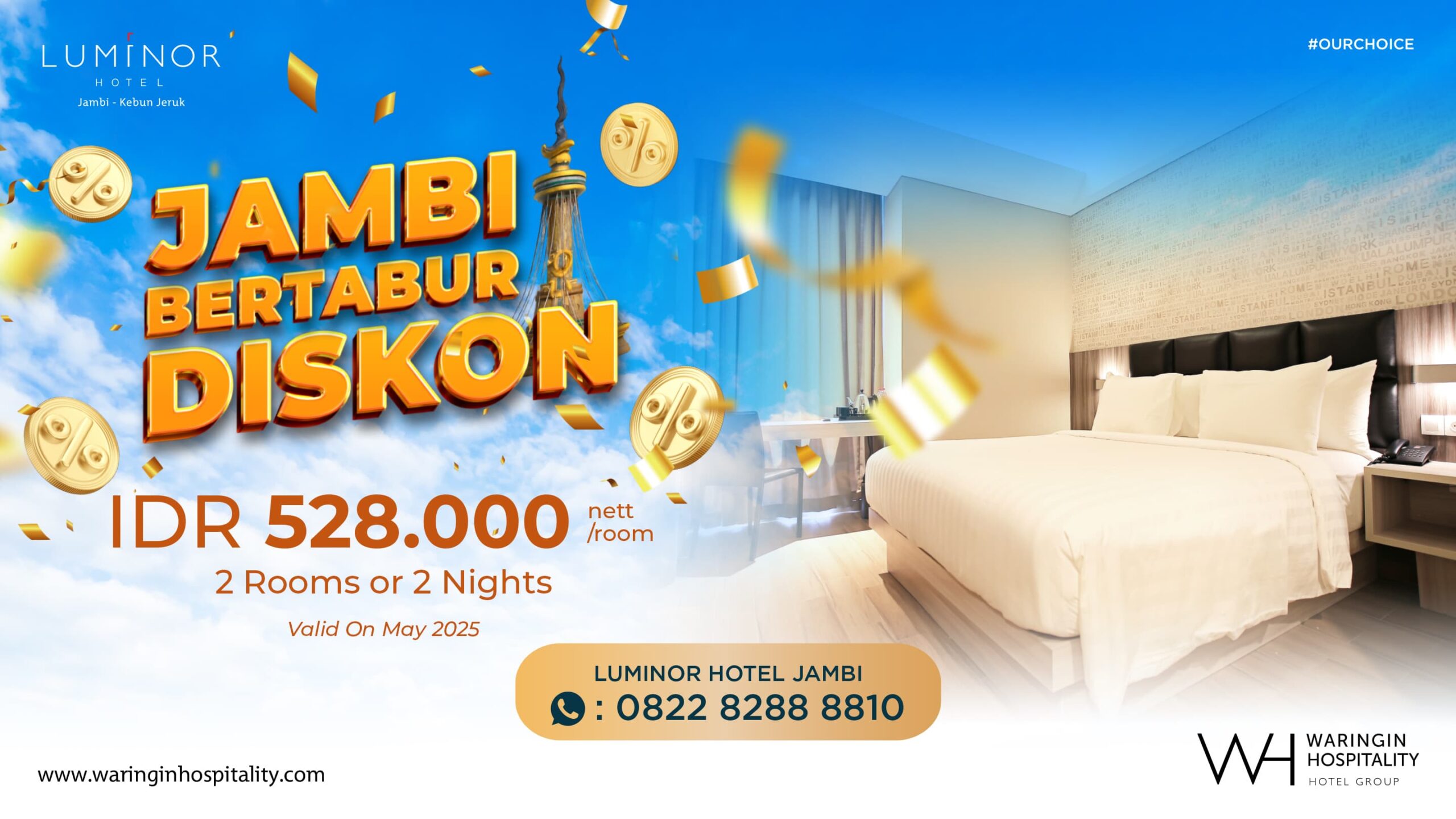 Luminor Hotel Jambi Gebyar Promo Menginap Super Hemat