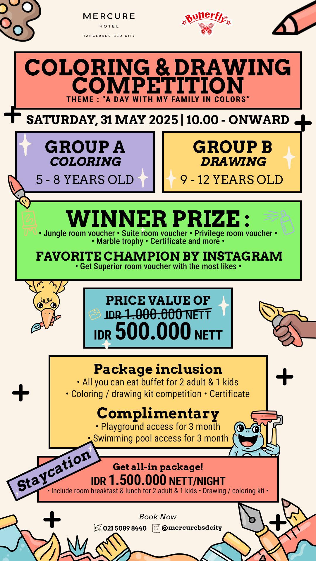 Mercure Tangerang BSD City bersama Butterfly Stationery Gelar Acara A Day with Family in Colors