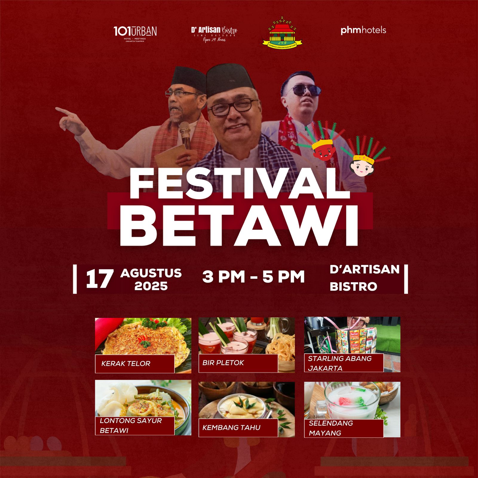 Festival Betawi 2025: Perpaduan Kuliner, Budaya, dan Kemerdekaan di 1O1 Urban Jakarta Thamrin