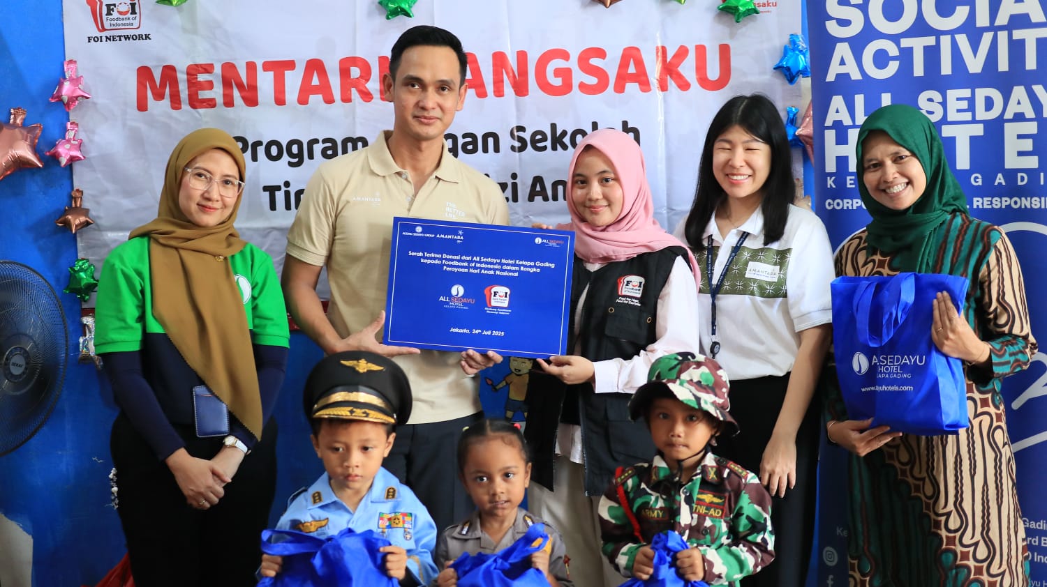 All Sedayu Hotel Kelapa Gading bersama Foodbank of Indonesia (FOI) menyelenggarakan kegiatan sosial