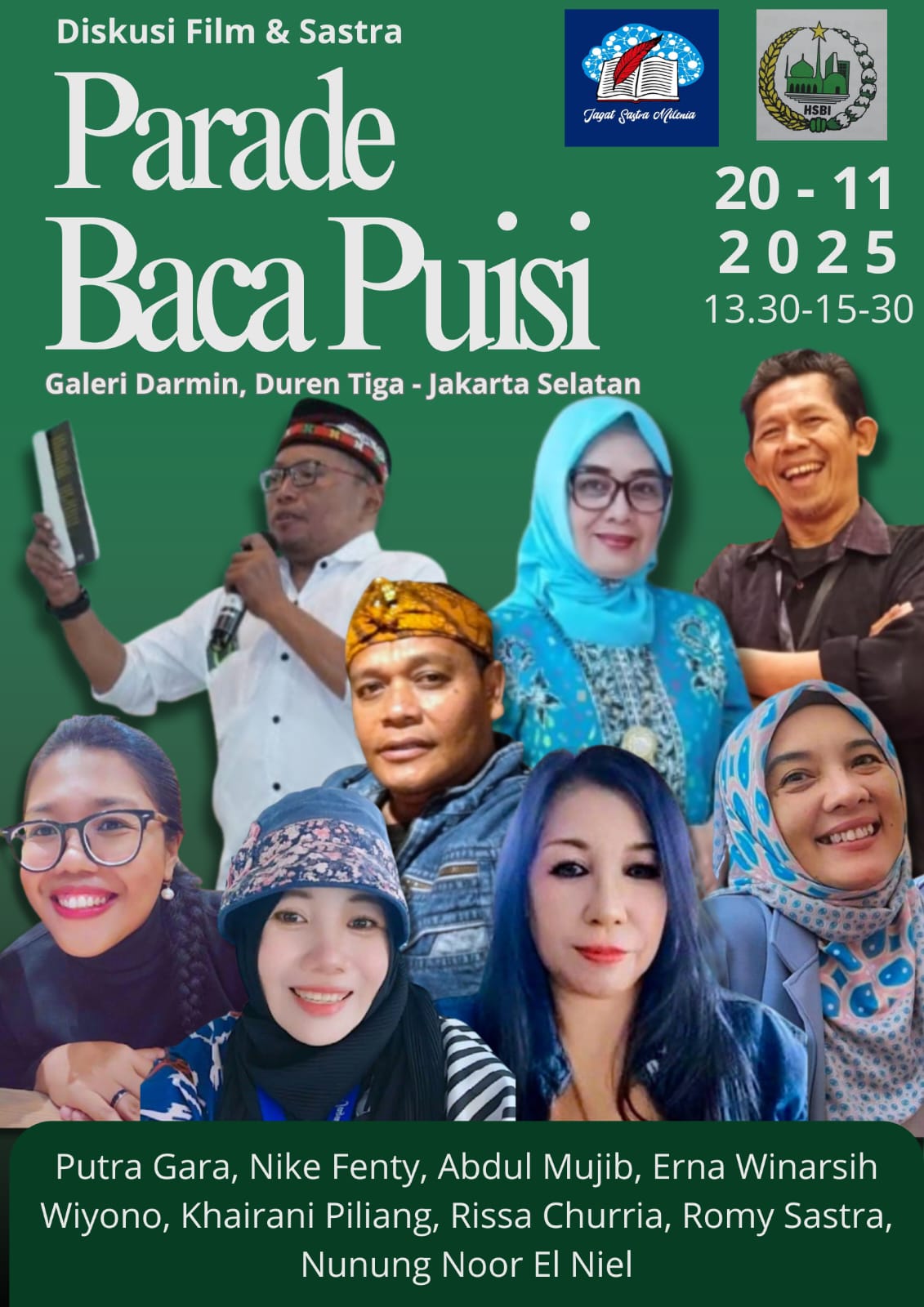 diskusi Film dan Sastra menyikapi kepintaran buatan (IA) di Galeri Darmin Duren Tiga - Jakarta Selatan