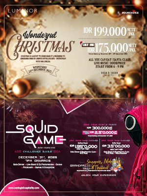 Luminor Hotel Jakarta – Pecenongan mengundang Anda untuk memutar kembali waktu melalui acara bertajuk "WONDERFUL CHRISTMAS"