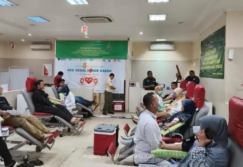 BSI Maslahat dan Serikat Pekerja BSI Galang Ribuan Kantong Darah