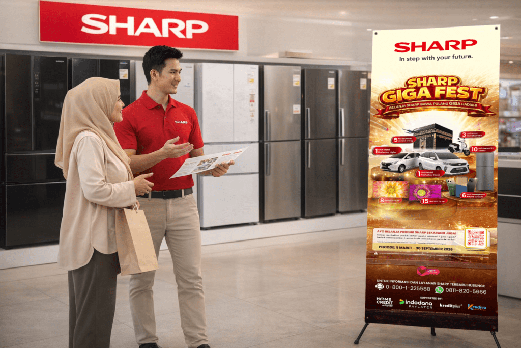 Kesempatan Umrah hingga Xenia Baru: Strategi Sharp Manjakan Konsumen di Usia Emas