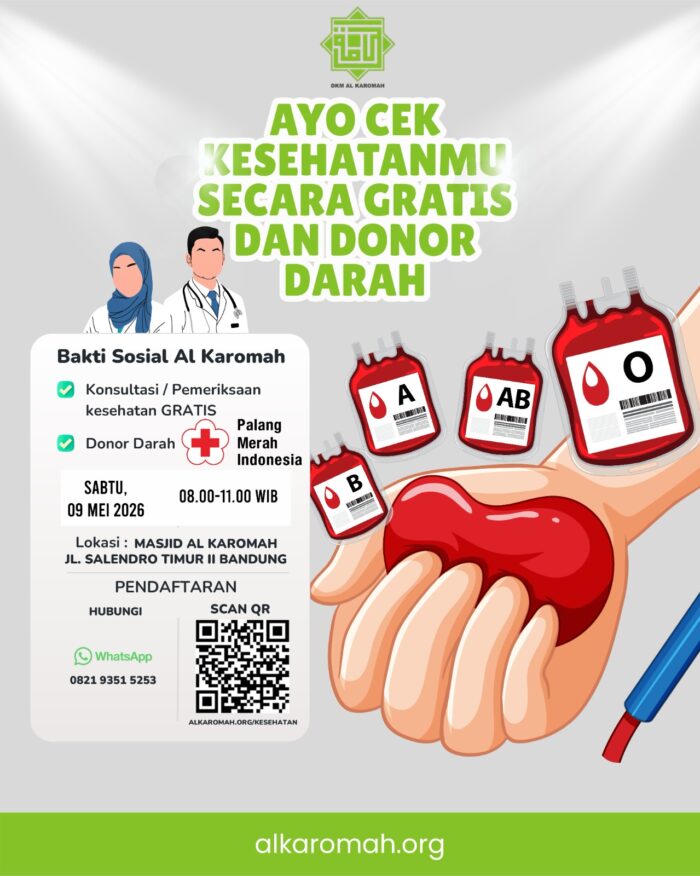 Masjid Al Karomah Hadirkan Layanan Kesehatan Gratis: Warga Gumuruh Terbantu, Dari Donor Darah hingga Cek Rutin